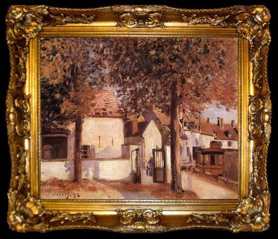 framed  Alfred Sisley View in Moret, ta009-2